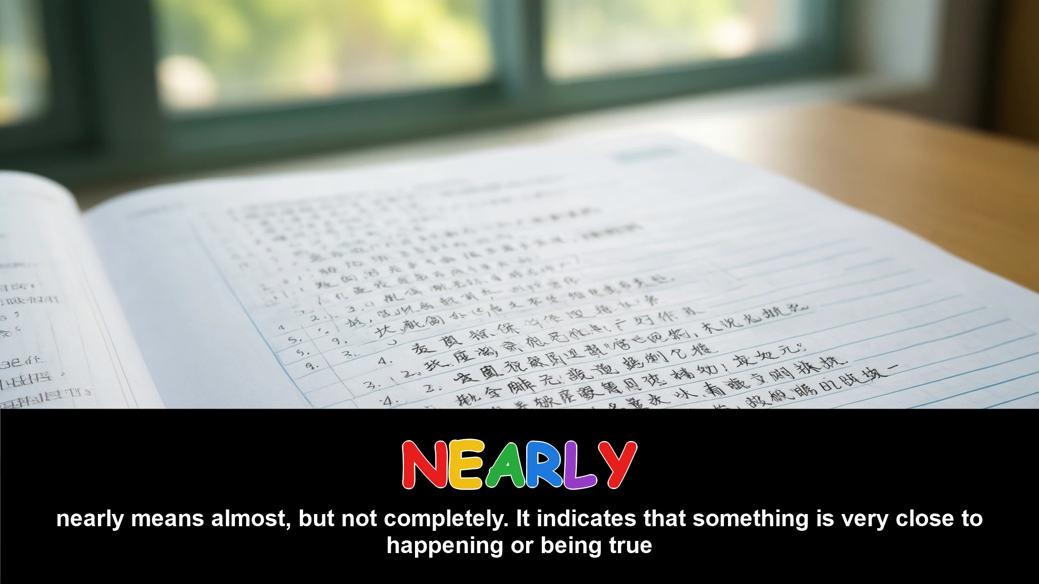 English Illustration for nearly